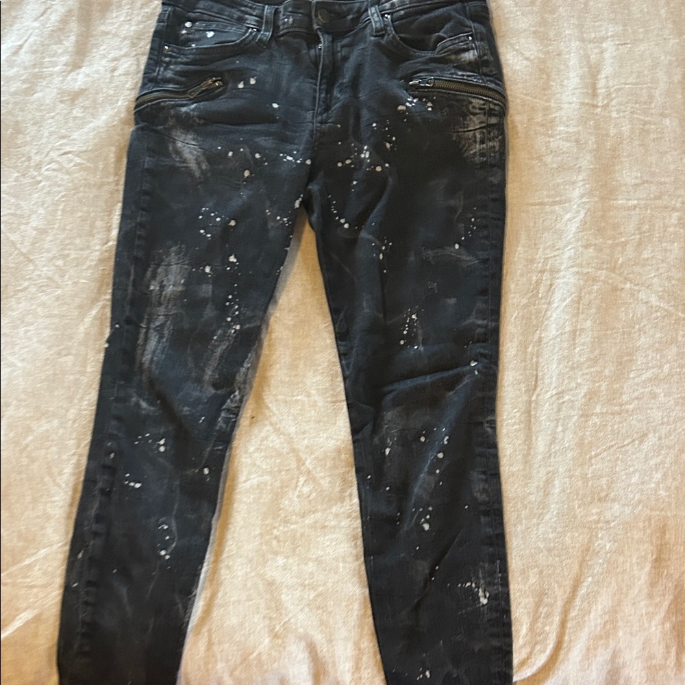 Joe's Jeans Black Distressed Skinny Jeans